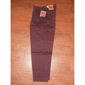 Mens 80s Vintage Cotler Best 31x32 Maroon Dark Red Dress‎ Pants Parachute Jeans!